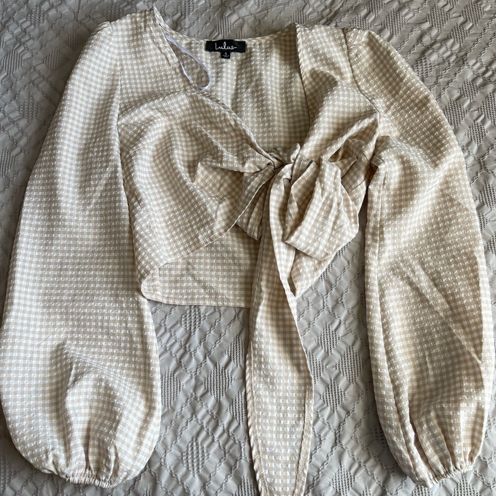 Long sleeve crop top